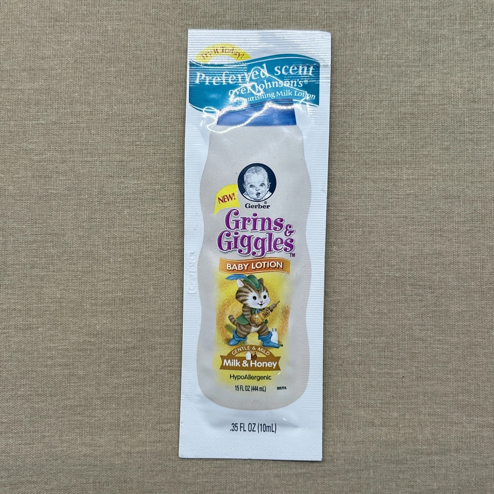 Gerber Grins & Giggles Baby Lotion Discontinued Hypoallergenic Milk Honey .35oz
Opens in a new windo