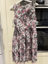 Dorothy Perkins Pink Floral Dress Size 10 Long 37 Inches Long