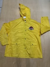 Universal Studios Exclusive Jurassic Park Yellow Rain Coat Jacket Size XXL Nwt