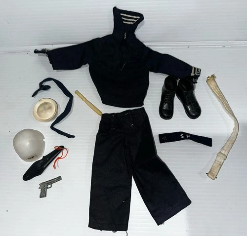 Vintage Gi Joe Hasbro 1964 Shore Patrol Uniform Accessories Armband Holster More