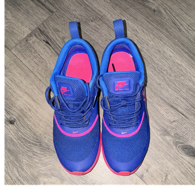 Nike Air Max Thea Blue Pink Mesh Athletic Shoes US 7.5 women Lace Up