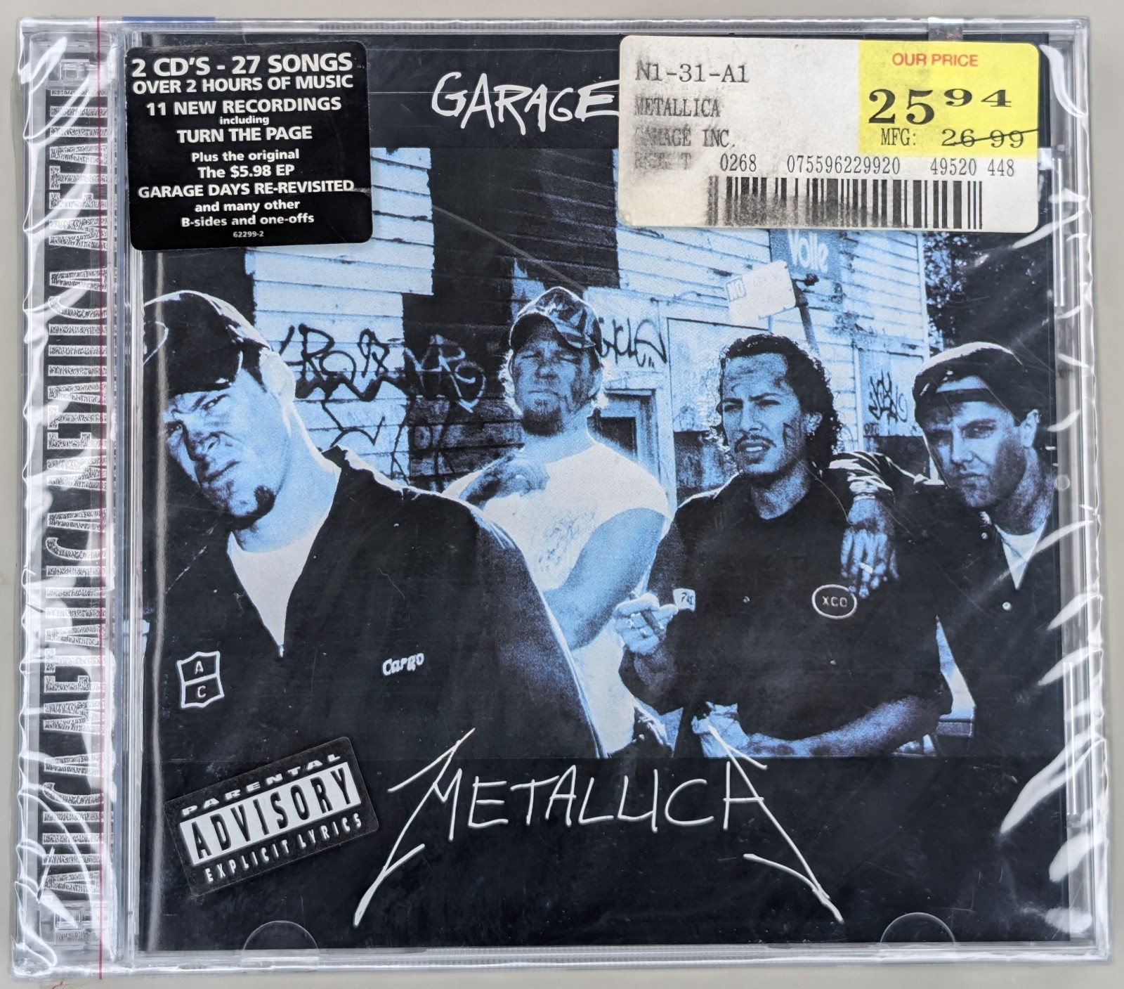 SEALED, Metallica - Garage Inc, 2x Audio CD, 1st edition, Hype Sticker, US, 1998
