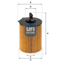 Ufi ÖLfilter 25.037.00 FüR Ford Fiesta Vi Transit Connect V408 Kasten 1.4 Tdci