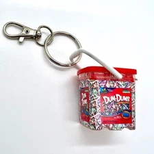 Candy Keychain - Dum Dums Bucket - Mini Brands Keychain - Food Keychain