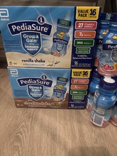 PEDIASURE GROW  GAIN KIDS PROTEIN SHAKE VANILLA 8oz PACK OF 16
