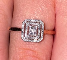 Diamond Double Halo Engagement, or anytime Ring