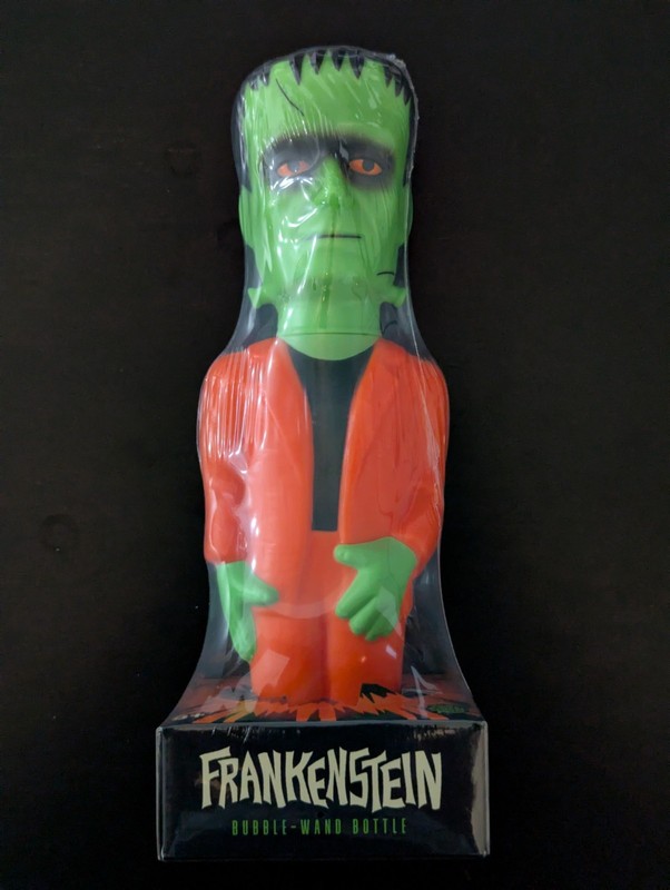 Super7 Universal Monsters Frankenstein Bubble-Wand Bottle Soapies Halloween Ed.