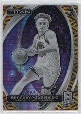 2023 Spectra Titan International Red & Yellow Prizm 42/49 Brandin Podziemski 4vc