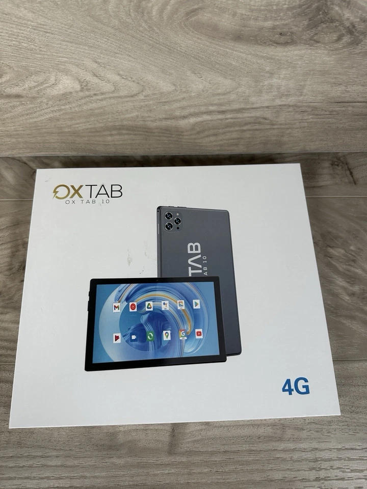 Ox Tab Gray Quad Core 10 Inch 32gb 4g Android Tablet No Sim Card Included New - Image 2 of 4