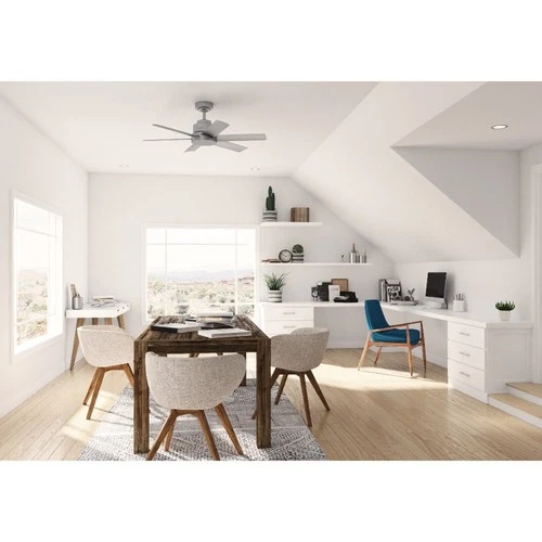 Hunter Fans - Kennicott 44 Inch Ceiling Fan with Wall Control-Matte Silver - Picture 4 of 4