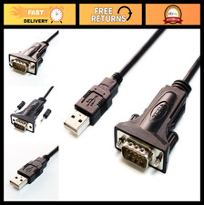 Premium USB 2.0 to RS232 Serial DB9 Adapter Cable 3ft - FTDI Chipset, Male Thumb