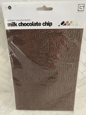 NIP BASIC GREY Thick Alphabet Chipboard Stickers 4 Sheets Brown