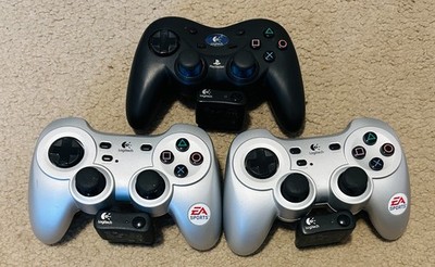 BROKEN Parts Repair Sony Playstation 2 Controller Lot  Logitech Dongle EA Sports