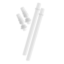   Kids Water Bottle Replacement Straws - 2-Pack of Reusable, Leak-Proof, BPA-...