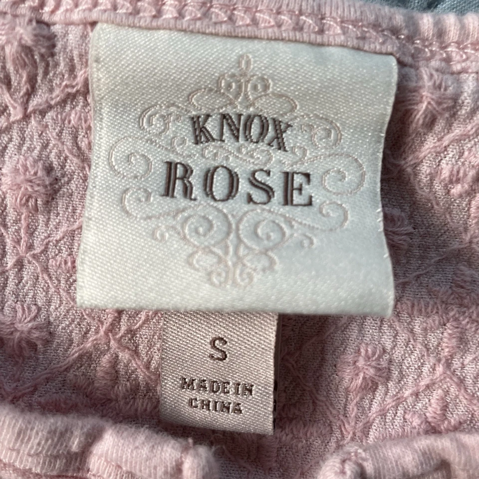 Топ женский Knox Rose размер Small румяна розовый вышивка North Star хлопок изящный - Изображение 3 из 4