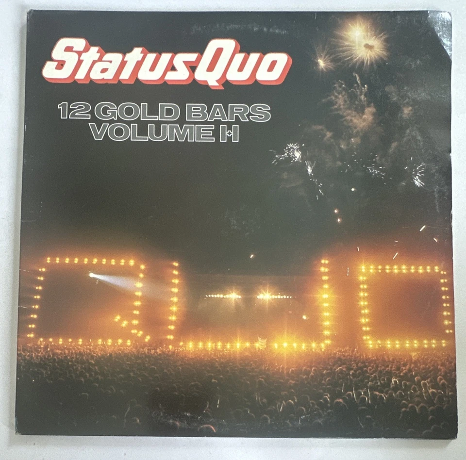 Status Quo-12 Gold Bars Volume 1+1-Vertigo-QUOTV2-Double-Lp Record EX / EX Con - Image 2 of 4