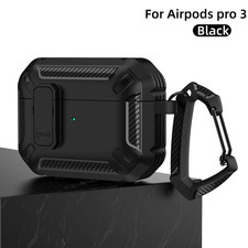 Secure Lock for Airpods Pro 3 Case Cover with Cleaning Kit  Keychain Automatic