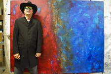 Mark Little Original Giant Profesional Painting 84”X62” (7 Foot) Abstract Modern