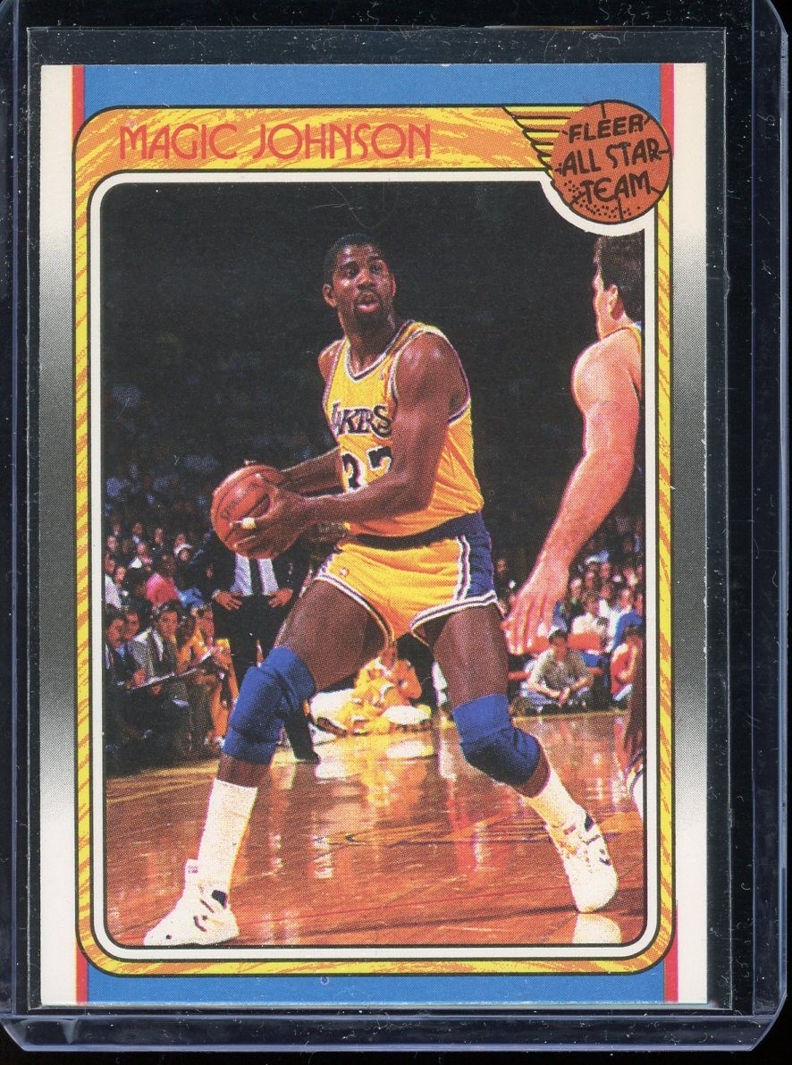 MAGIC JOHNSON 1988 FLEER ALL STAR TEAM #123 LOS ANGELES LAKERS
