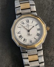 BAUME ET MERCIER RIVIERA AUTOMATIC GOLD 18K BEZEL 34MM 2892 ETA NO CHRONO MALIBU