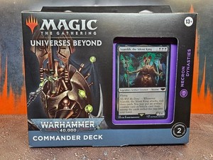 MTG Universes Beyond: Warhammer 40,000 Commander Deck - Necron Dynasties Magic:  The Gathering Factory Sealed