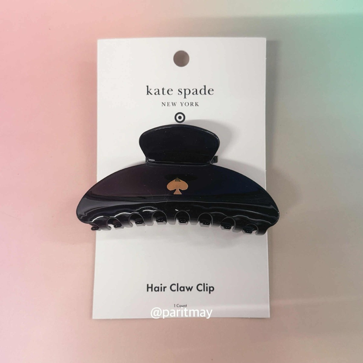 Kate Spade NY x Target Black Claw Hair Clip With Spade Logo  display picture 1