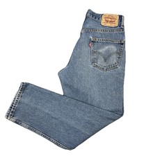 LEVIS 550 Mens Relax Fit Straight Leg Light Wash Denim Jeans 31x29