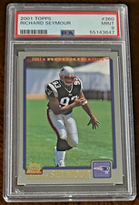 2001 RICHARD SEYMOUR RC PSA 9 Topps #360 Rookie Card; HOF