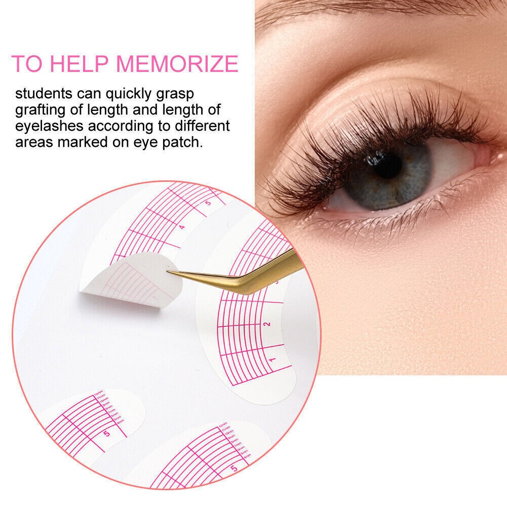 175 Pairs Eyelash Extension Sticker Eye Positioning Tips Sticker Lash Mapping
