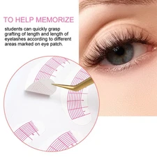 175 Pairs Eyelash Extension Sticker Eye Positioning Tips Sticker Lash Mapping