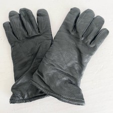 MENS Or Womens Black Leather Sheepskin Winter Gloves Wool Lined SZ 7 Made In USA