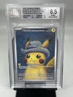 Pokemon Pikachu with Grey Felt Hat Van Gogh Full Art Promo SVP EN 085 BGS 8.5
