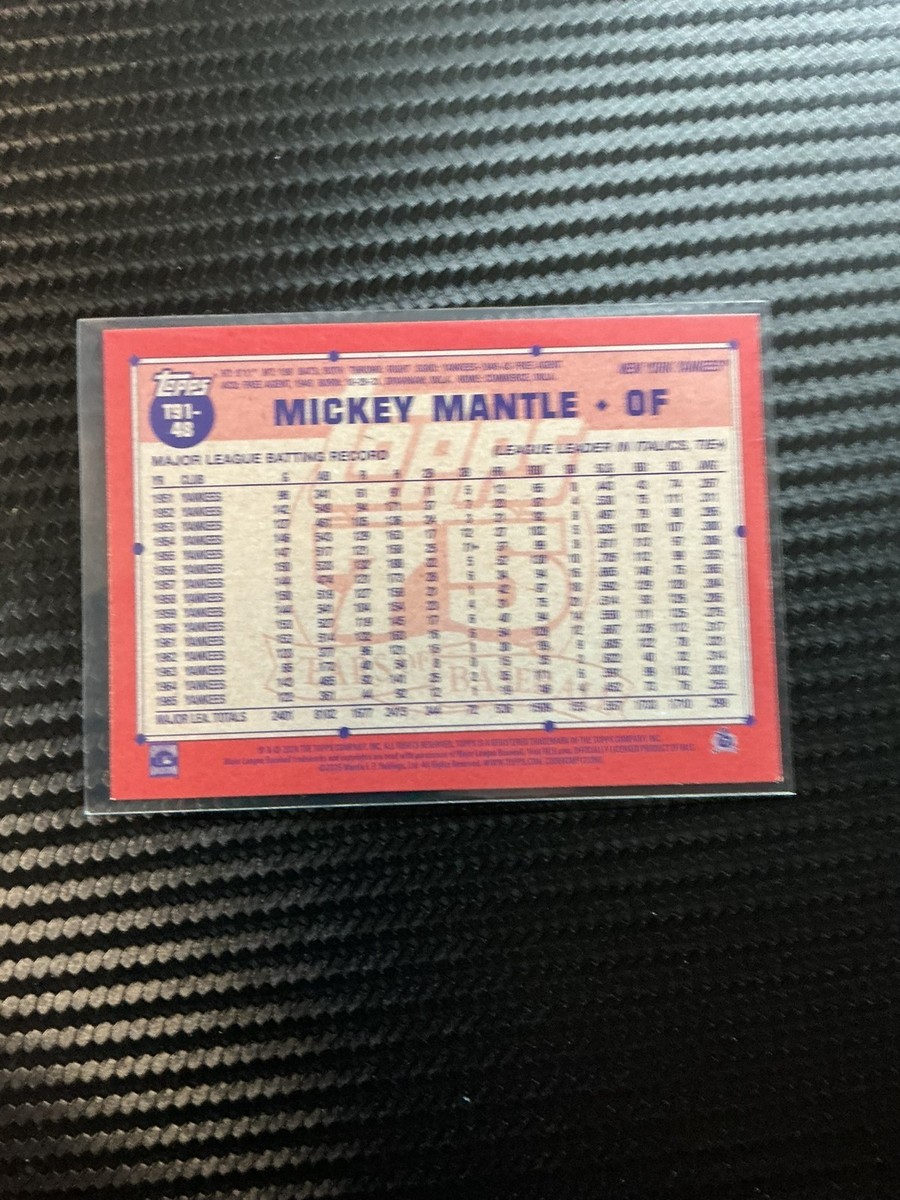 2026 Topps Series 1 1991 Topps T91-48 Mickey Mantle Yankees | eBay