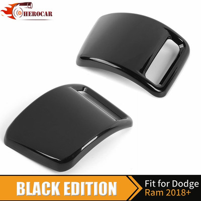 Paar schwarze Rücklichtabdeckungen für Dodge Ram 1500 ab Baujahr 2019