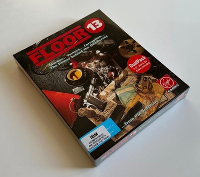 new / sealed : FLOOR 13   IBM PC DOS, Virgin Games 1991, Disk Game in Box, CIB