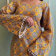 Women's Casual Wear Short Top Kurta Set Indian Bollywood Party Wear Kurti Set