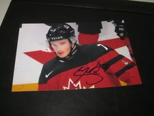 CALE MAKAR SIGNED AUTO TEAM CANADA 4X6 PHOTO- PRE NHL SIGNATURE AVALANCHE # J10