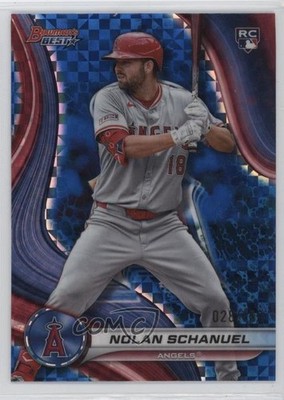 2024 Bowman's Best Blue X-Fractor 28/150 Nolan Schanuel #2 Rookie RC 07i7