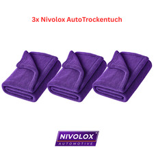 3x NIVOLOX® Premium Auto Trockentuch 1400 GSM  XXL 90x60 saugstark, streifenfrei