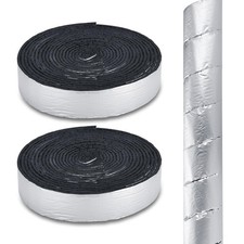 2" Wide X 32.8 Ft Outdoor Pipe Insulation Wrap - Foam and Foil Self-Adhesive ...
