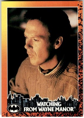 1992 Topps Batman Returns #11 Watching from Wayne Manor