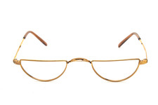 OPO Half-Moon Gold Plated minimalist gold metal mini frames oval grandma frame