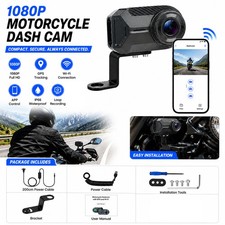 2K WiFi Motorcycle Driving Dash Camera DVR Camcorder Front Loop Recording IP66