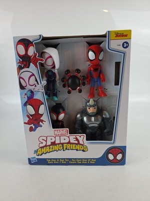 Marvel's Spidey and His Amazing Friends Team Spidey & Rhino Pack 4 Zoll Spielzeugset