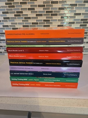 Critical Thinking Skills Series Lot of 10 Books 6th- 12th Grades