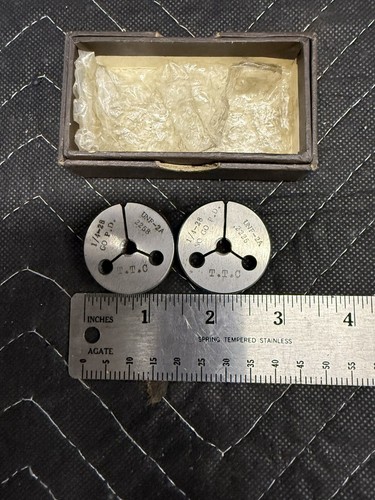 1/4-28 Round Screw Adjusting Die Set Of 2 - 第 1/4 張圖片