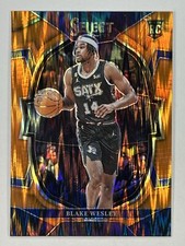 2022-23 Panini Select Blake Wesley RC #97 Concourse Orange Flash Prizm