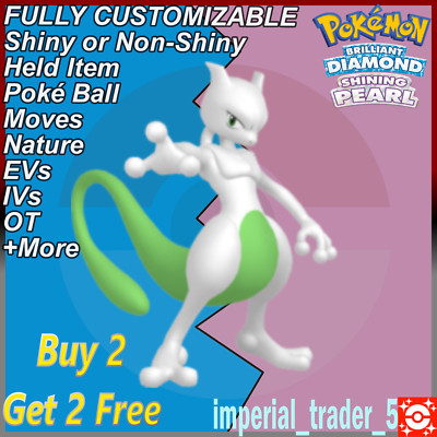 Pokemon Brilliant Diamond & Shining Pearl   Shiny Mewtwo   6IV Customizable