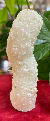 Fantastic CHALCEDONY QUARTZ STALACTITE Crystal Cluster 168.7 Grams India - Picture 6 of 18