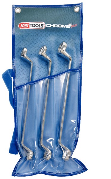 KS Tools Chromeplus Doppel-RingschlüSsel-Satz, 3-Tlg. (518.0843)-image